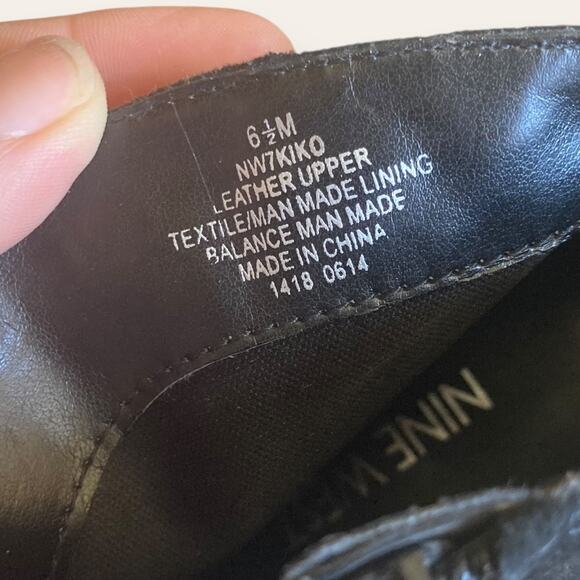 Nine West Black Suede Almond Toe Ankle Bootie Size 6.5 M NWOB - Picture 9 of 9